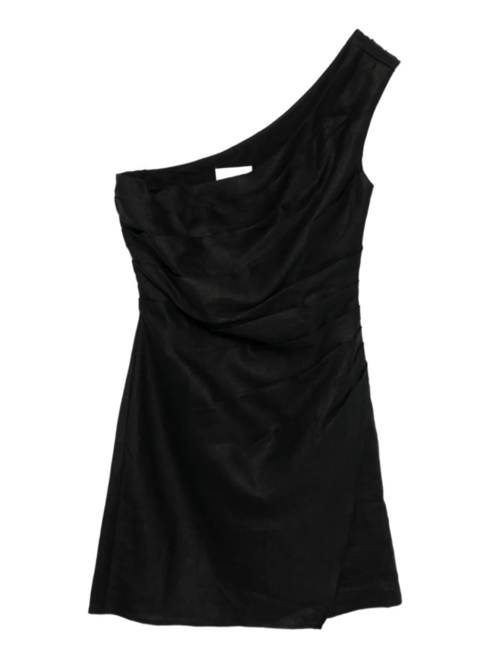 NWT Reformation BLACK LINEN CIRO MINI DRESS Size 4 - Picture 4 of 8